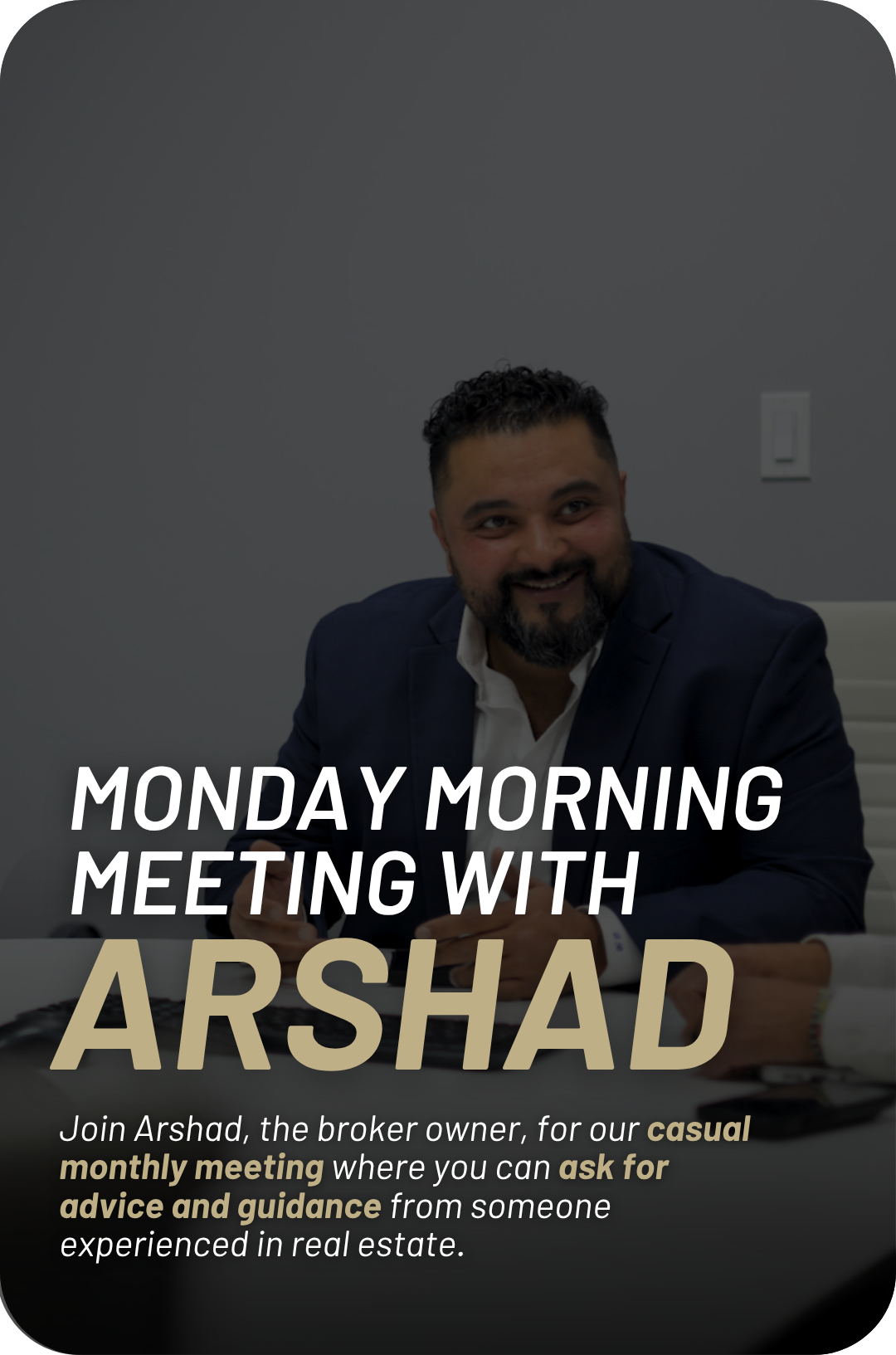 Monday Morning Meeting program poster